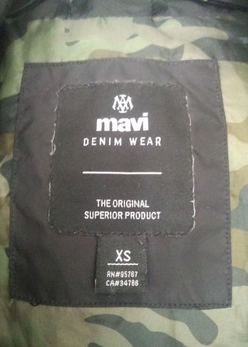 Erkek Siyah Kamuflaj Detaylı Mont - Görsel 2