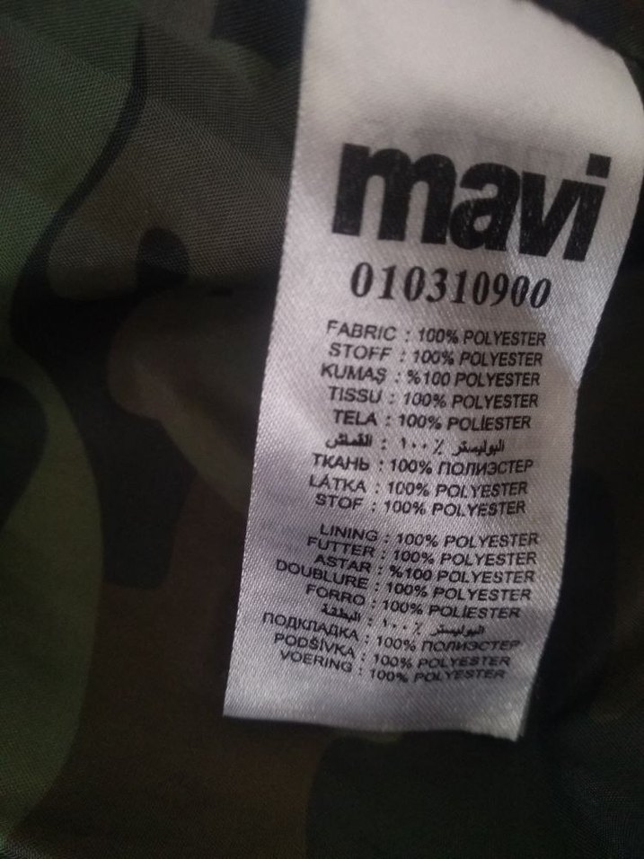 Erkek Siyah Kamuflaj Detaylı Mont - Görsel 5