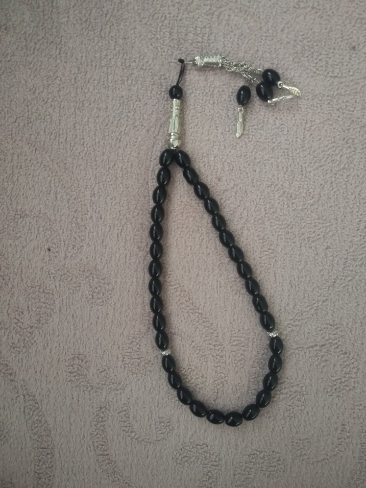 Siyah Gotik Erkek Tesbih - Görsel 2