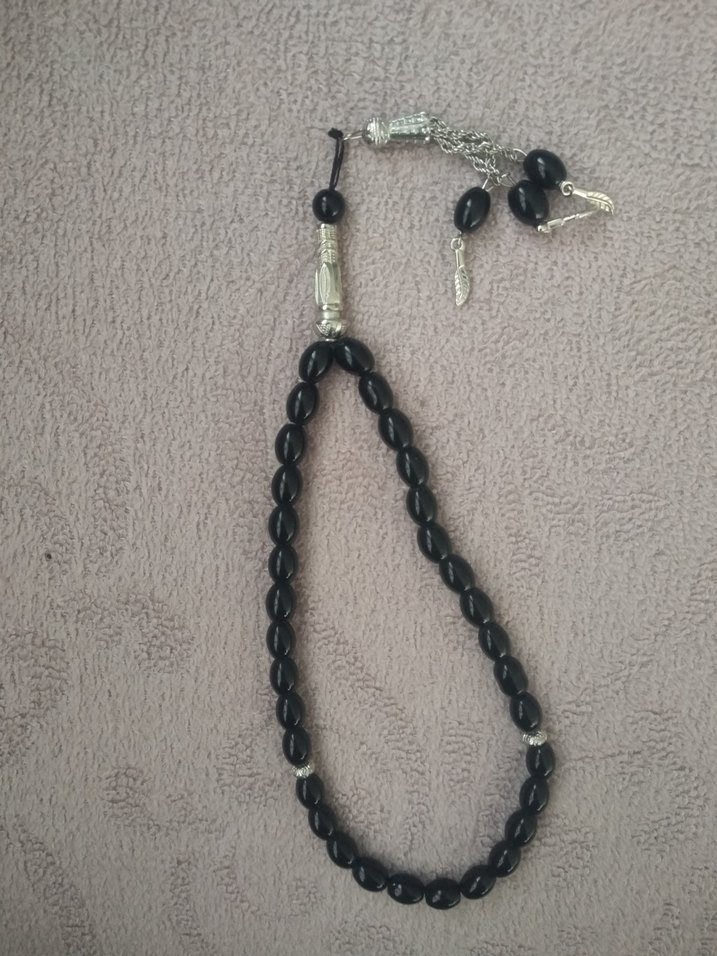 Siyah Gotik Erkek Tesbih - Görsel 4