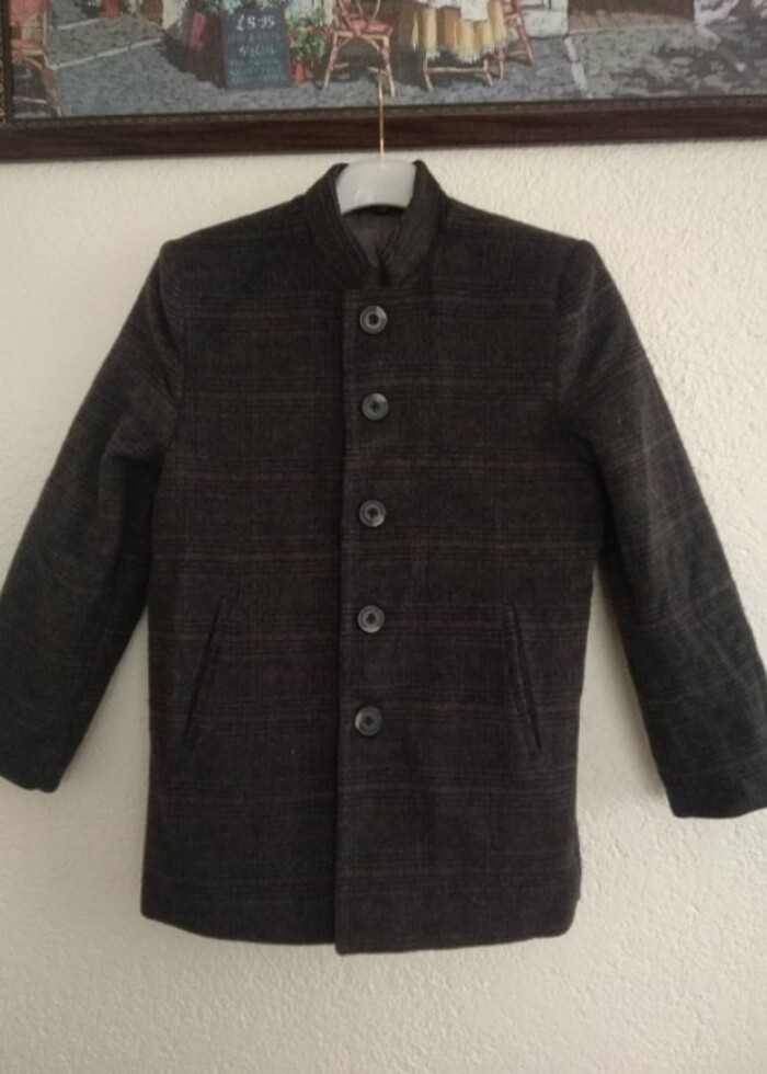 8 yaş erkek kaşe  kaban - Görsel 3