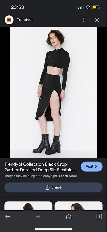 Trendyol & Milla Örme alt üst takım etek body takım