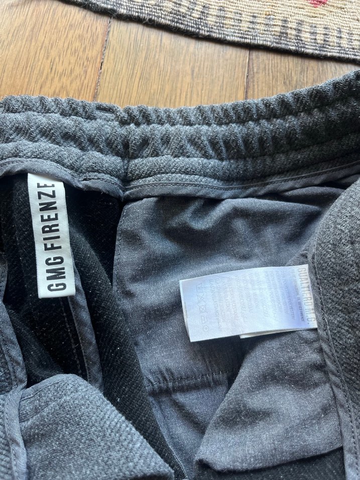 Gri Bol Kesim Kemerli Erkek Pantolon - Görsel 2