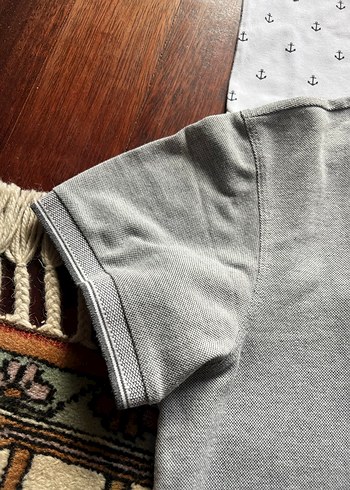 Gri Pamuklu Erkek Polo Tişört - Görsel 7