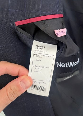 NETWORK TEK CEKET-Gri Erkek - Görsel 4