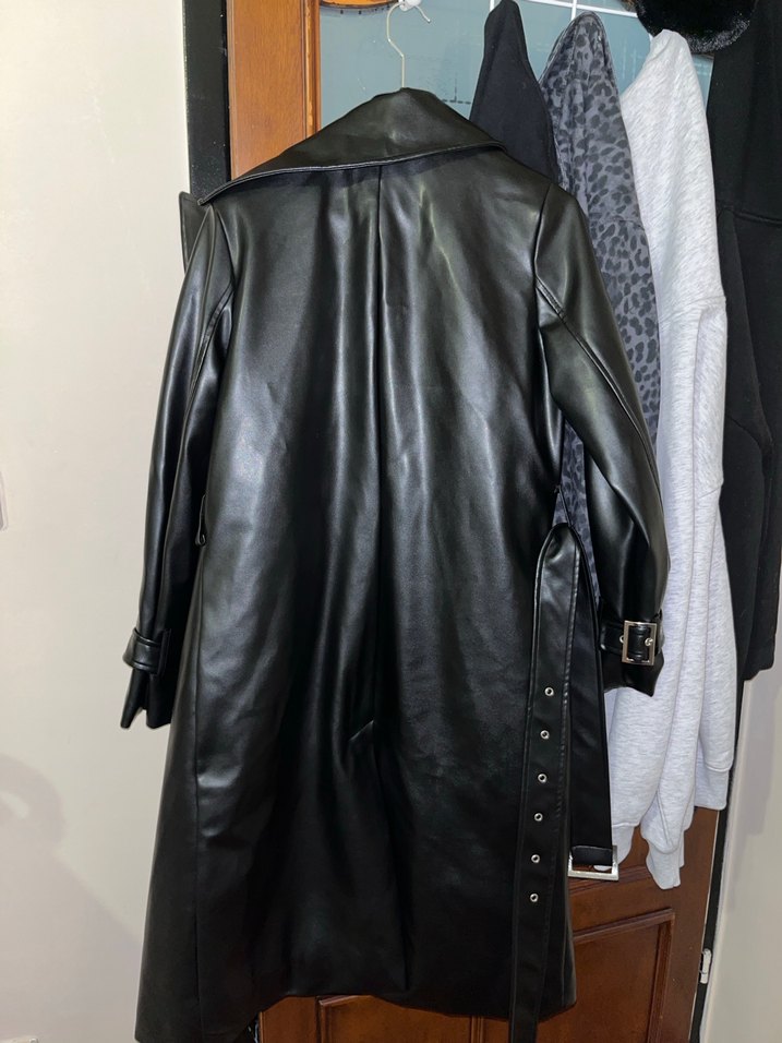 Deri Midi Ceket - Görsel 2