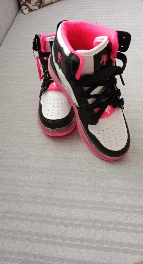 Kız Çocuk Pembe Renkli Bantlı Spor Ayakkabı - Görsel 2