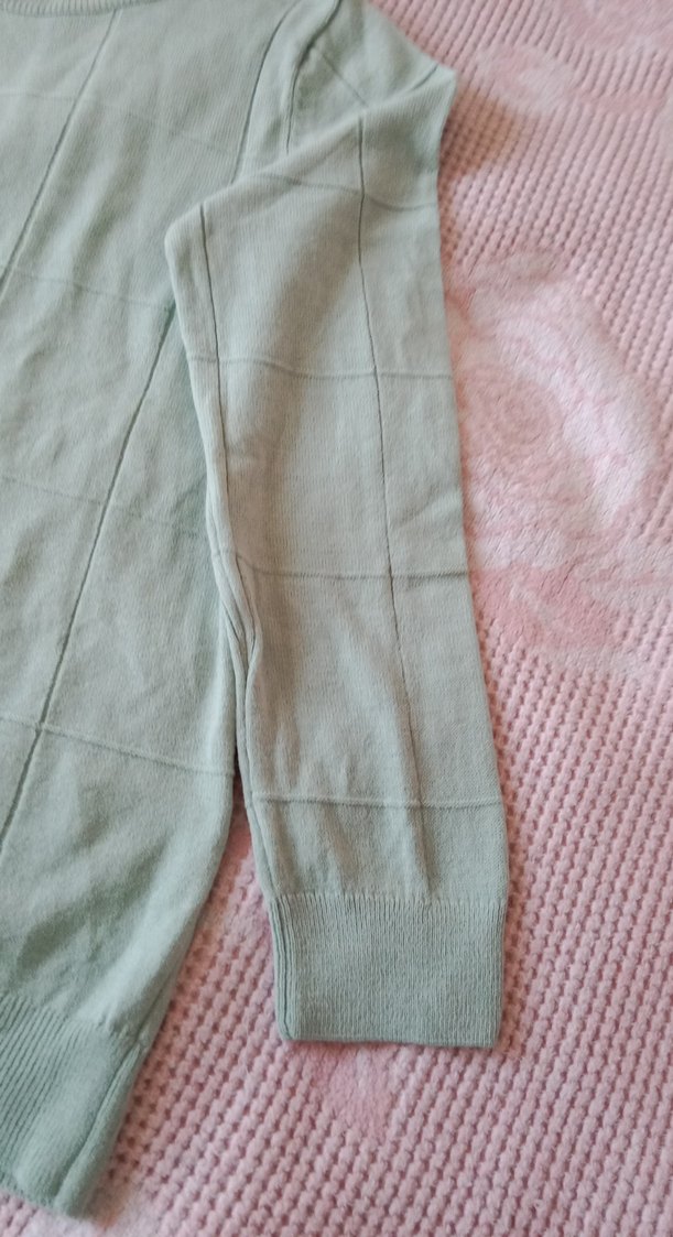 Yeşil Kadın Örgü Uzun Kollu Kazak - Görsel 4