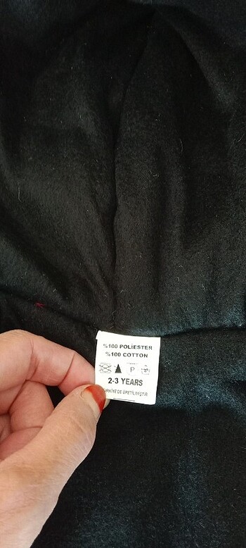 24-36 Ay Beden kırmızı Renk Cocuk mont
