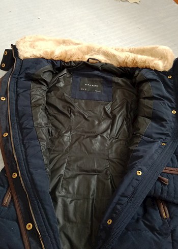 Kahverengi Kemerli Kadın Kışlık Mont - Görsel 5