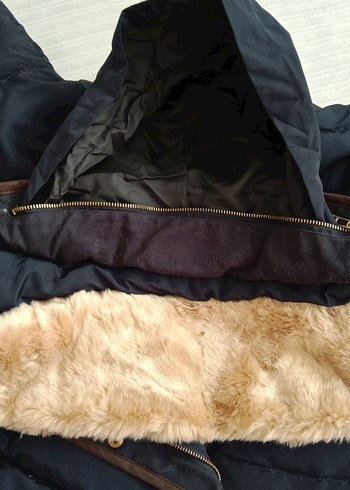 Kahverengi Kemerli Kadın Kışlık Mont - Görsel 8