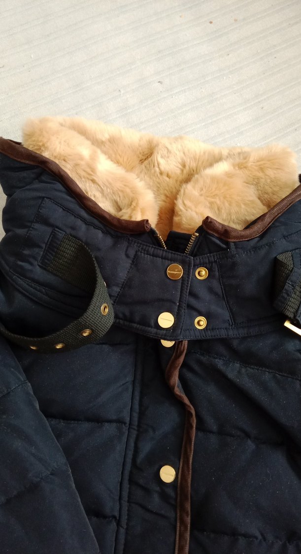 Kahverengi Kemerli Kadın Kışlık Mont - Görsel 4