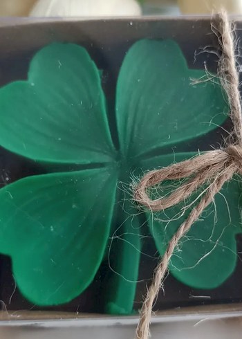 Yeşil Yonca mum - Görsel 3