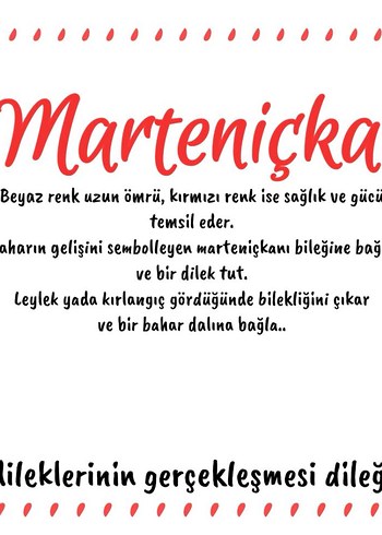 Marteniçka Bileklik (4 adet ) - Görsel 2