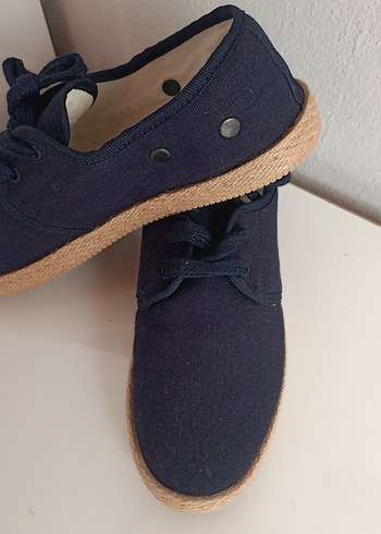 Düğmeli Lacivert Erkek Denim Espadril - Görsel 6