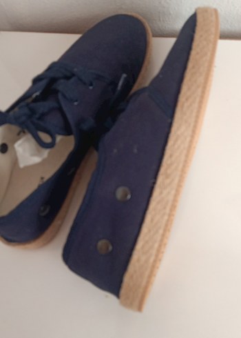 Düğmeli Lacivert Erkek Denim Espadril - Görsel 4