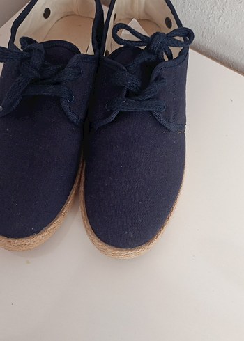 Düğmeli Lacivert Erkek Denim Espadril - Görsel 5