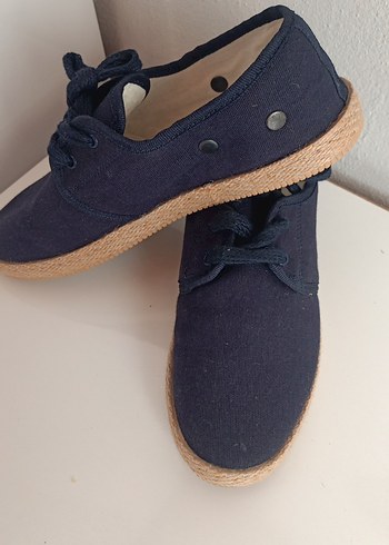 Düğmeli Lacivert Erkek Denim Espadril - Görsel 7