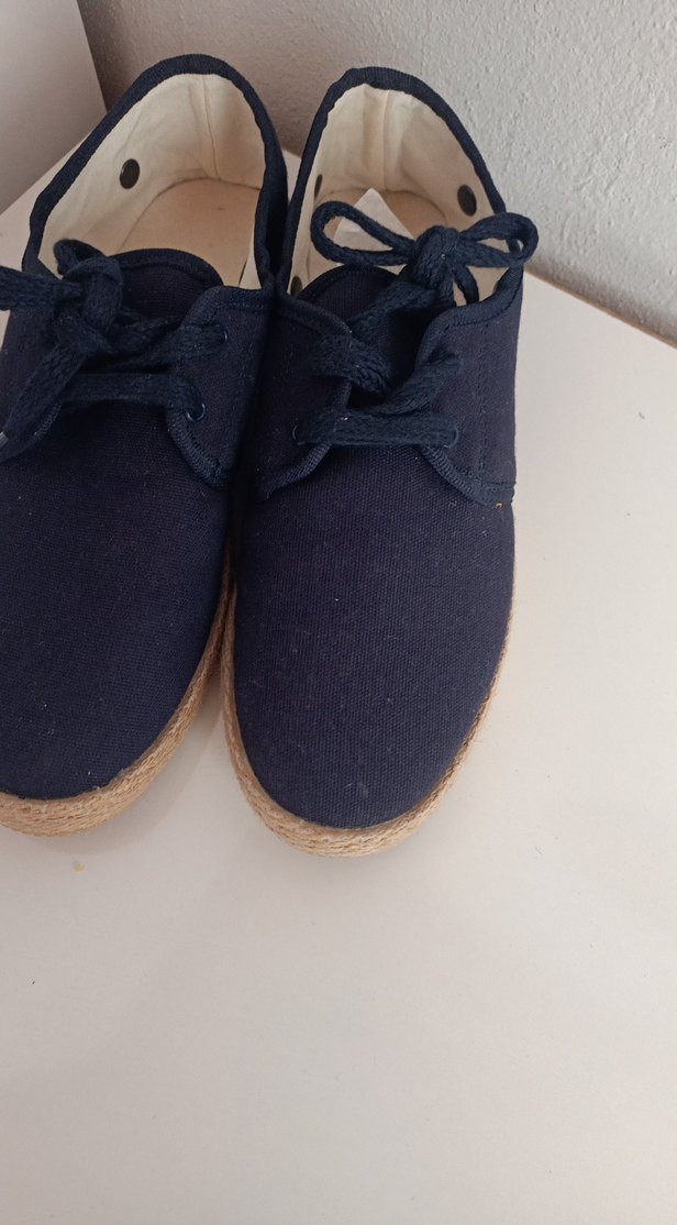 Düğmeli Lacivert Erkek Denim Espadril - Görsel 5
