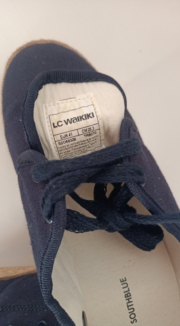 Düğmeli Lacivert Erkek Denim Espadril - Görsel 2