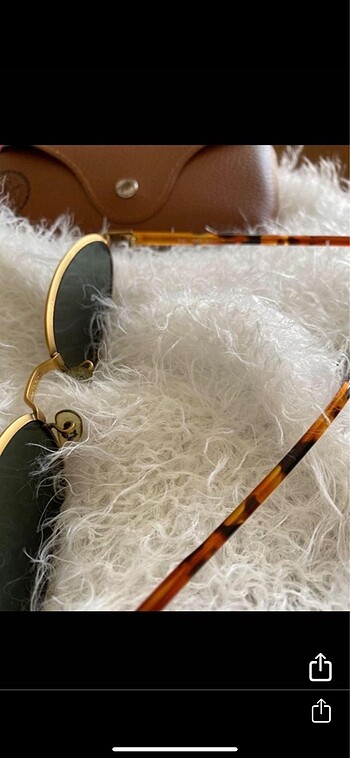 Beden altın Renk Orijinal B&L Rayban Oval Vintage Gözlük
