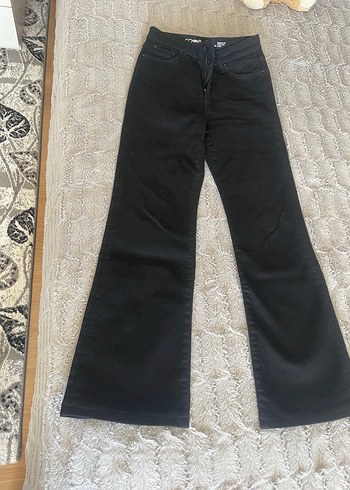 Siyah Regular Fit Kadın Kot Pantolon - Görsel 4