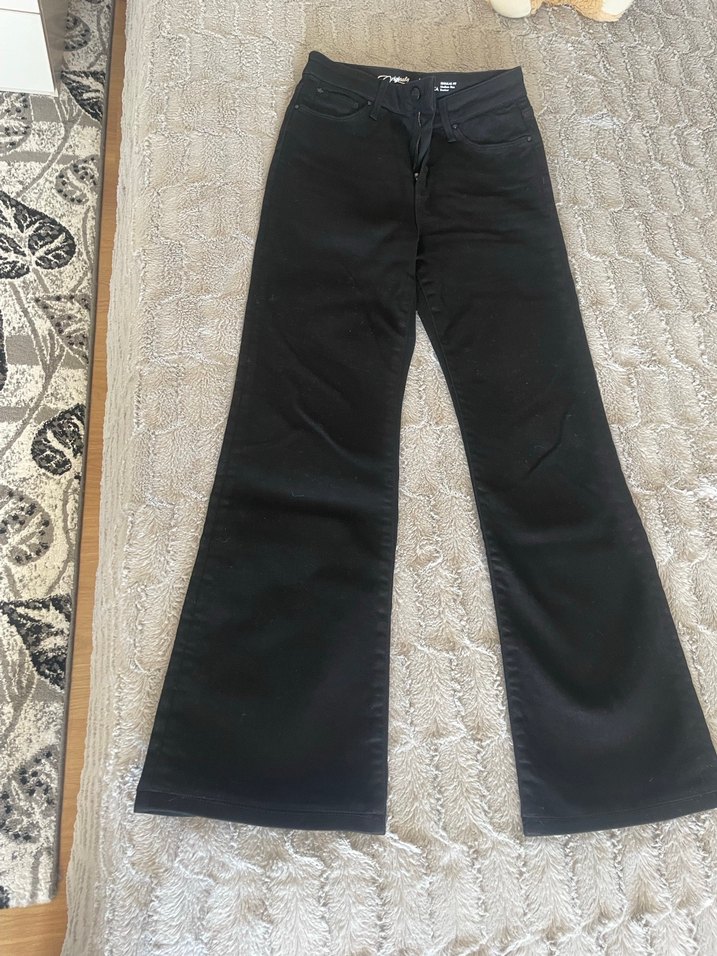 Siyah Regular Fit Kadın Kot Pantolon - Görsel 4