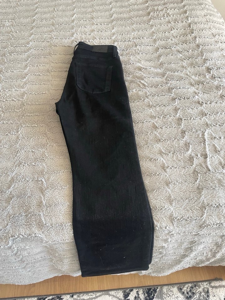 Siyah Regular Fit Kadın Kot Pantolon - Görsel 2