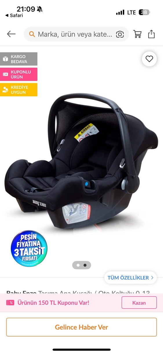 Siyah Bebek Arabası - Görsel 2