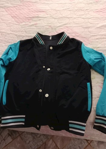 Düğmeli Mavi Erkek Çocuk Street Wear Ceket