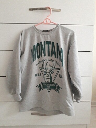 Montana Gri Over Size Sweatshirt
