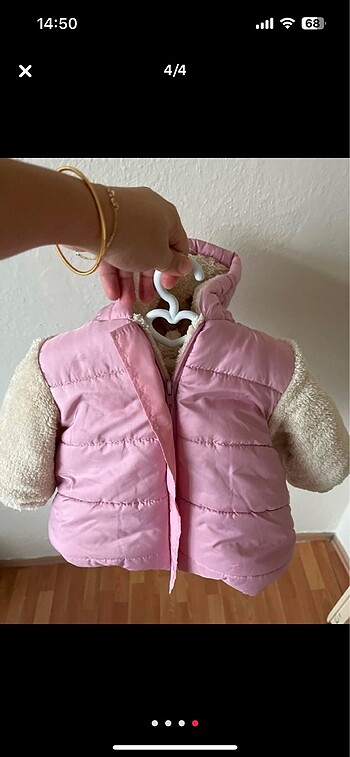 Kız bebek şişme mont