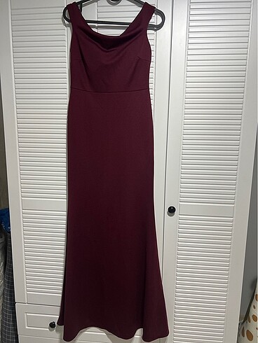 Bordo Balık Model Elbise