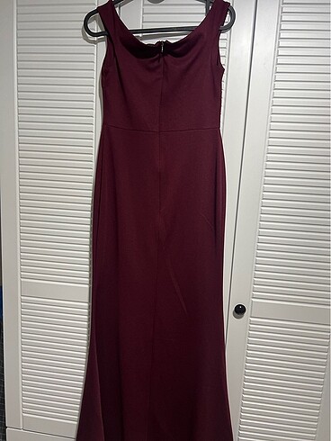 s Beden Bordo Balık Model Elbise