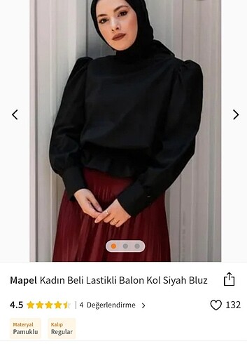 Hiç Kullanılmamış Balon Kol Poplin Şık Bluz