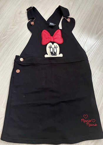 Kız Çocuk Siyah Minnie Mouse Elbise