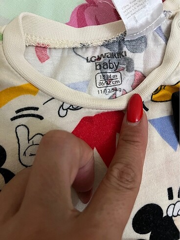 18-24 Ay Beden çeşitli Renk İkili Bebek tshirt