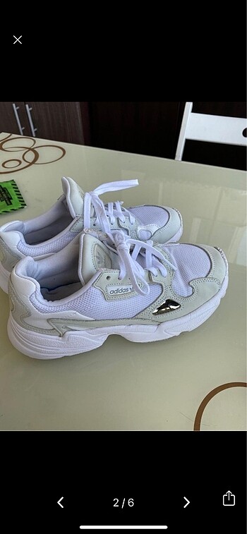 37 Beden beyaz Renk Adidas falcon