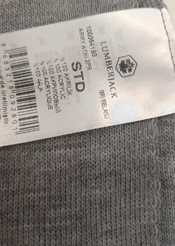 Erkek Gri Midi Atkı - Görsel 2