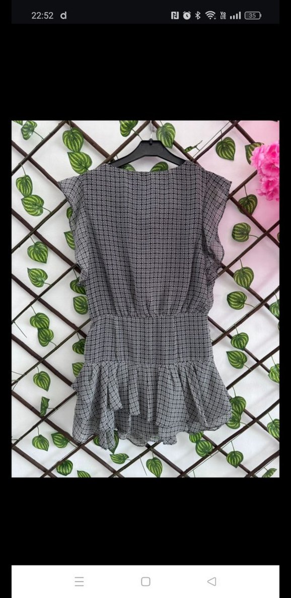 Gri Fırfırlı Bohem Mini Elbise - Görsel 5