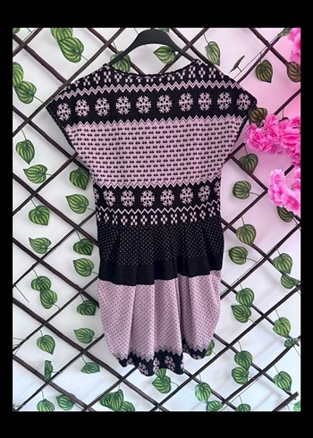 Kısa, Piliseli, Triko Elbise - Görsel 5