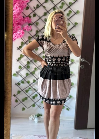 Kısa, Piliseli, Triko Elbise - Görsel 6