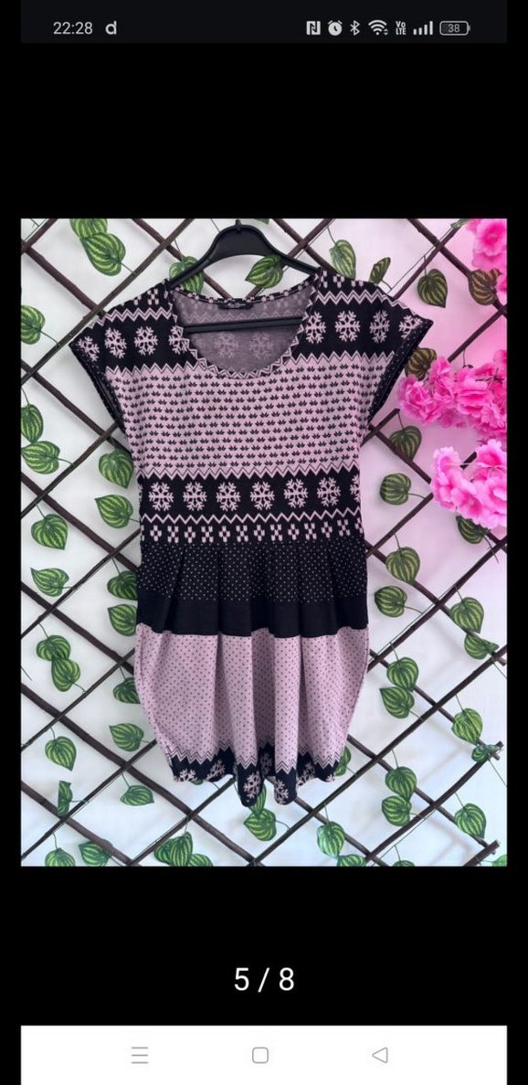 Kısa, Piliseli, Triko Elbise - Görsel 4