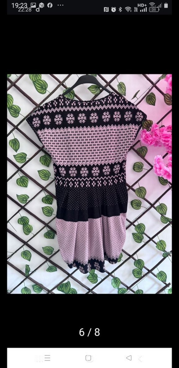 Kısa, Piliseli, Triko Elbise - Görsel 5