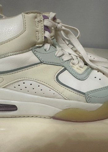 Zara Bağcıklı Beyaz Pastel 34 numara Sneakers - Görsel 2