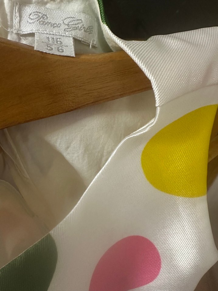 Panço Çok Renkli Puantiyeli Kız Çocuk Şık Tasarım Elbise - Görsel 4