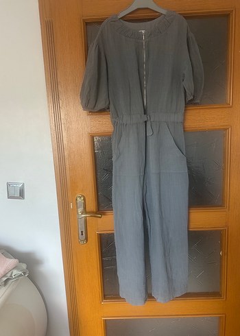 Zara 11 yaş Gri Pamuklu Kesim Tulum - Görsel 2