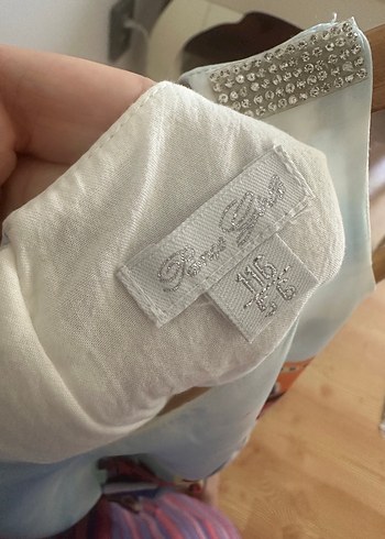 Panço 9 yaş Renkli Şık tasarım Kız Elbisesi - Görsel 4