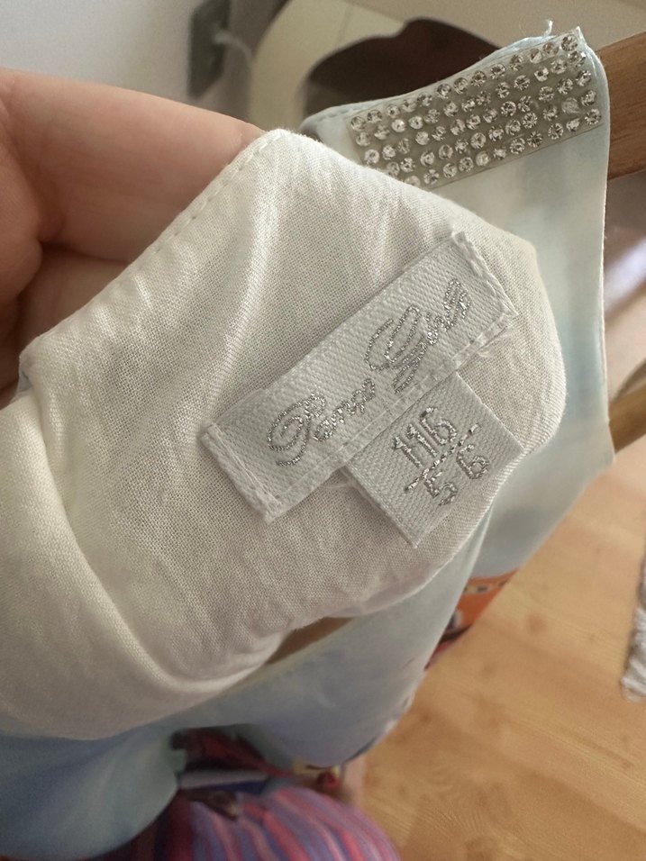 Panço 9 yaş Renkli Şık tasarım Kız Elbisesi - Görsel 4