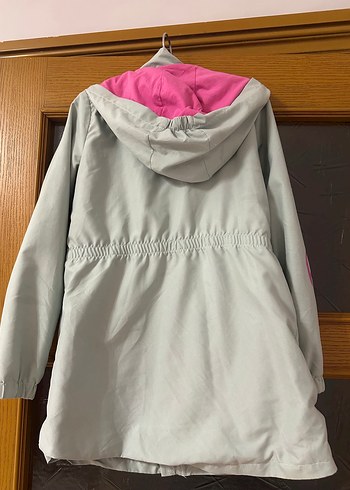 Barbie Kız Çocuk Yeşil Pamuklu Trençkot - Görsel 3